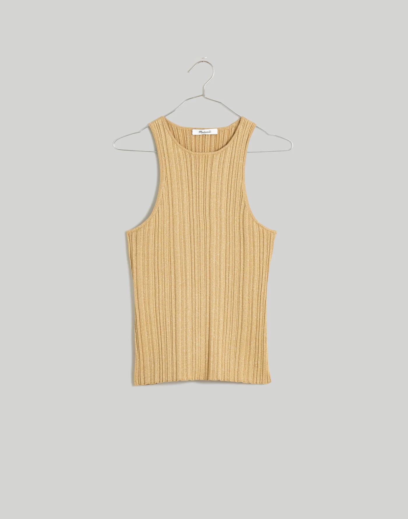 The Signature Shimmer Knit Cutaway Sweater Tank Product Image