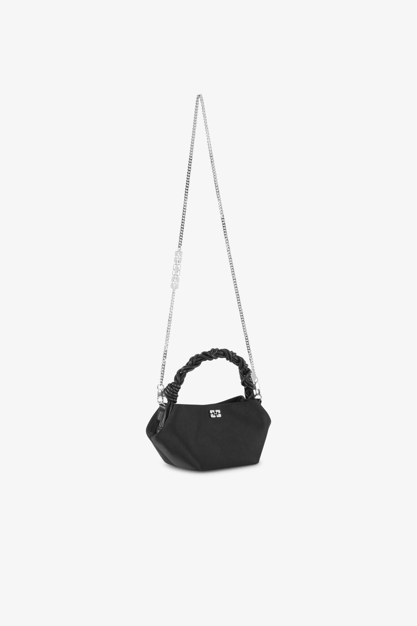 Black Satin Mini GANNI Bou Bag Product Image