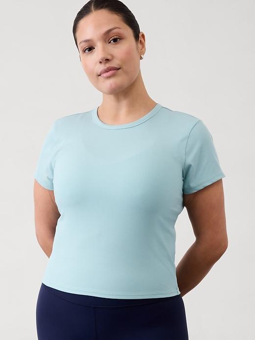 Signature Rib Crop Tee Product Image