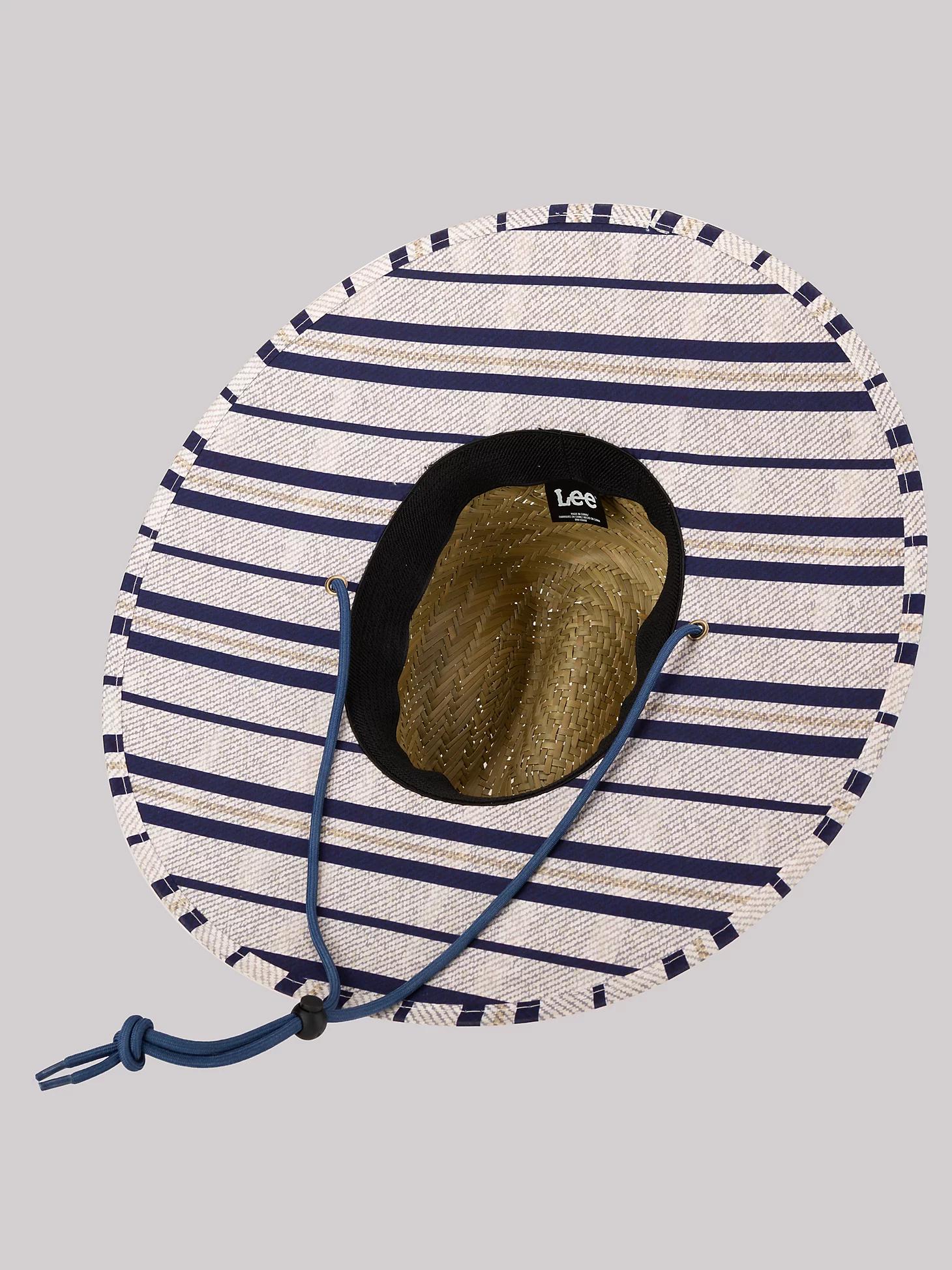 Men's Straw Stripe Lifeguard Hat | Men's Luggage & Accessories | Lee® Product Image