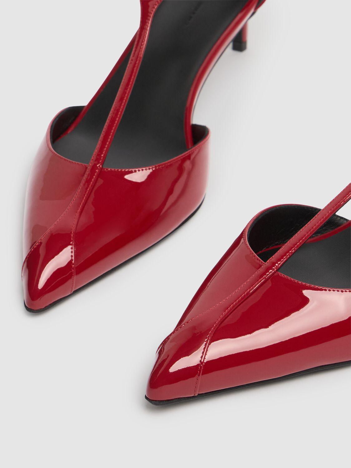KHAITE Mia 45 Patent Leather Pumps In Red Product Image
