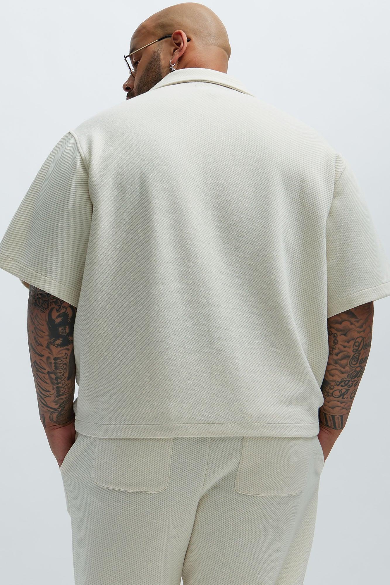 Kina Textured Shirt - Off White Product Image