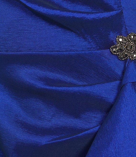 Alex Evenings Stretch Taffeta 3/4 Sleeve Hip Embellishment Sheath Dress Product Image