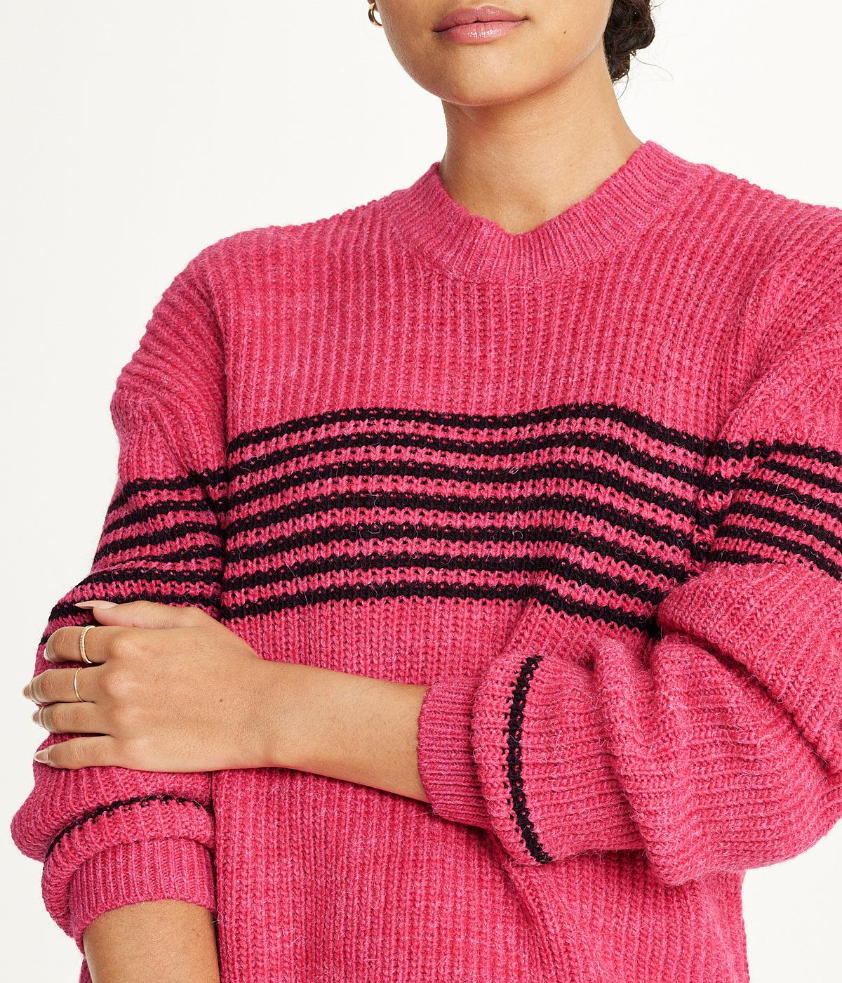 Striped Tunic Sweater Product Image