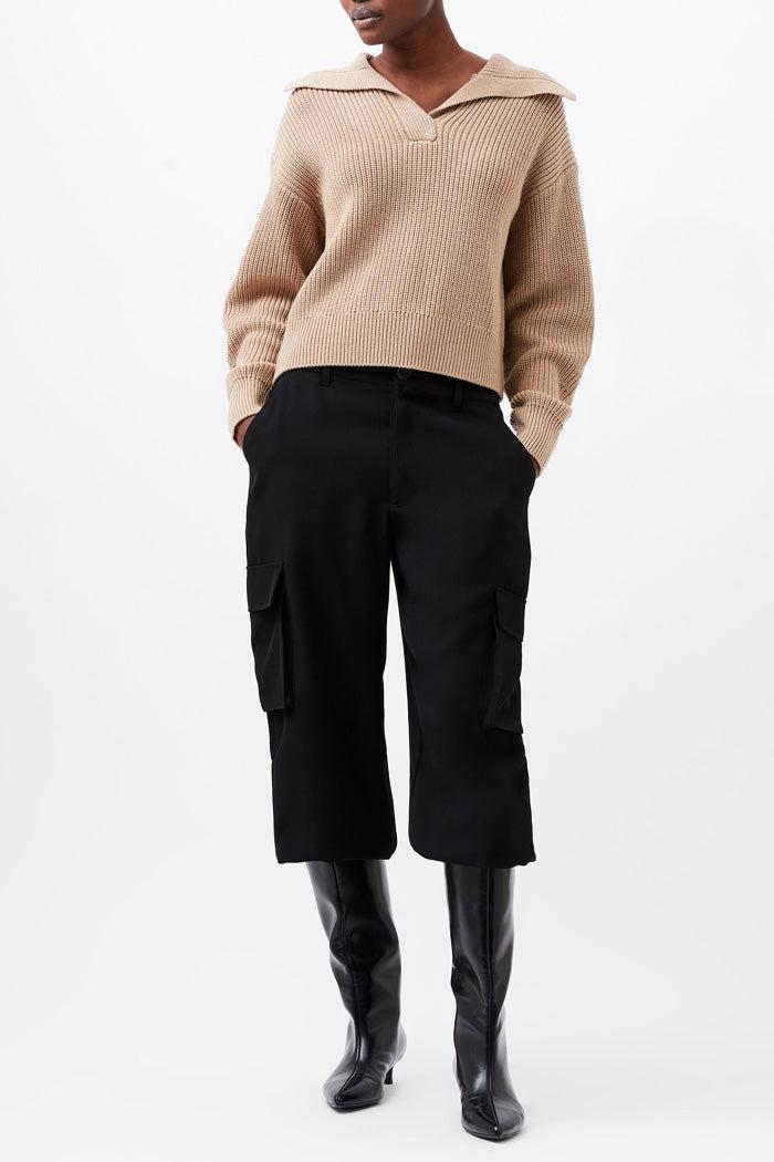 Joss Knit Collared Sweater Product Image