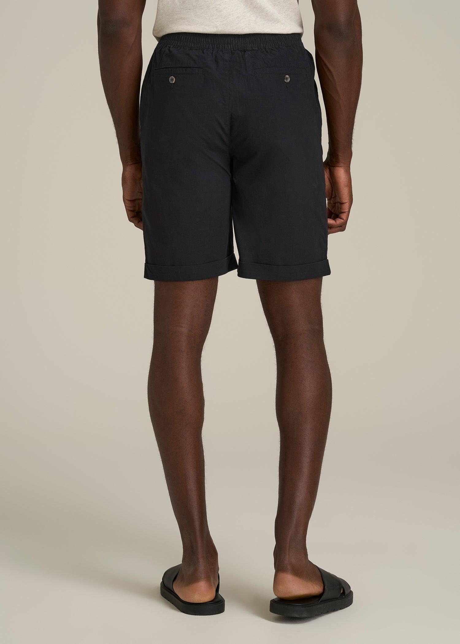 Bermuda Shorts for Tall Men in Black Male Product Image