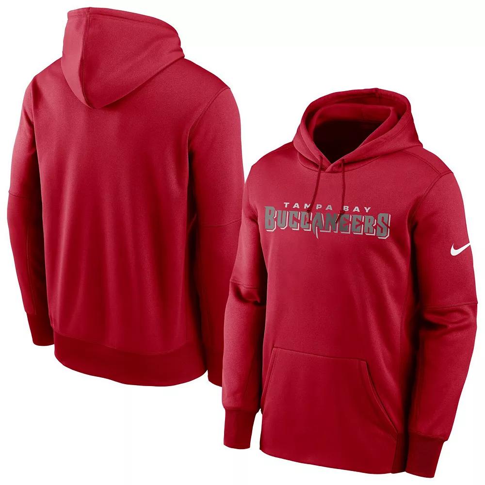 Men's Nike Red Tampa Bay Buccaneers Fan Gear Wordmark Performance Pullover Hoodie,  Product Image