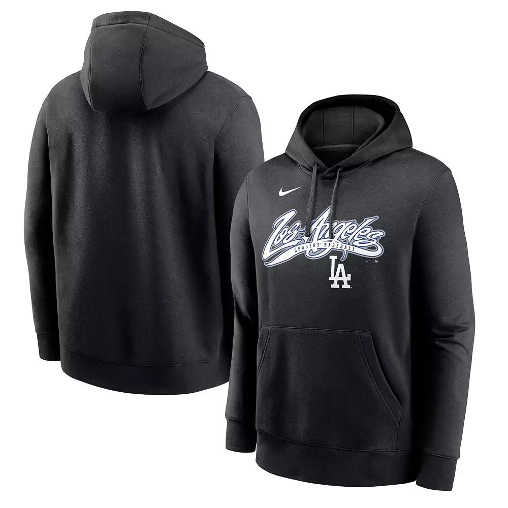Men's Nike Black Los Angeles Dodgers Local Club Pullover Hoodie, Size: Small Product Image