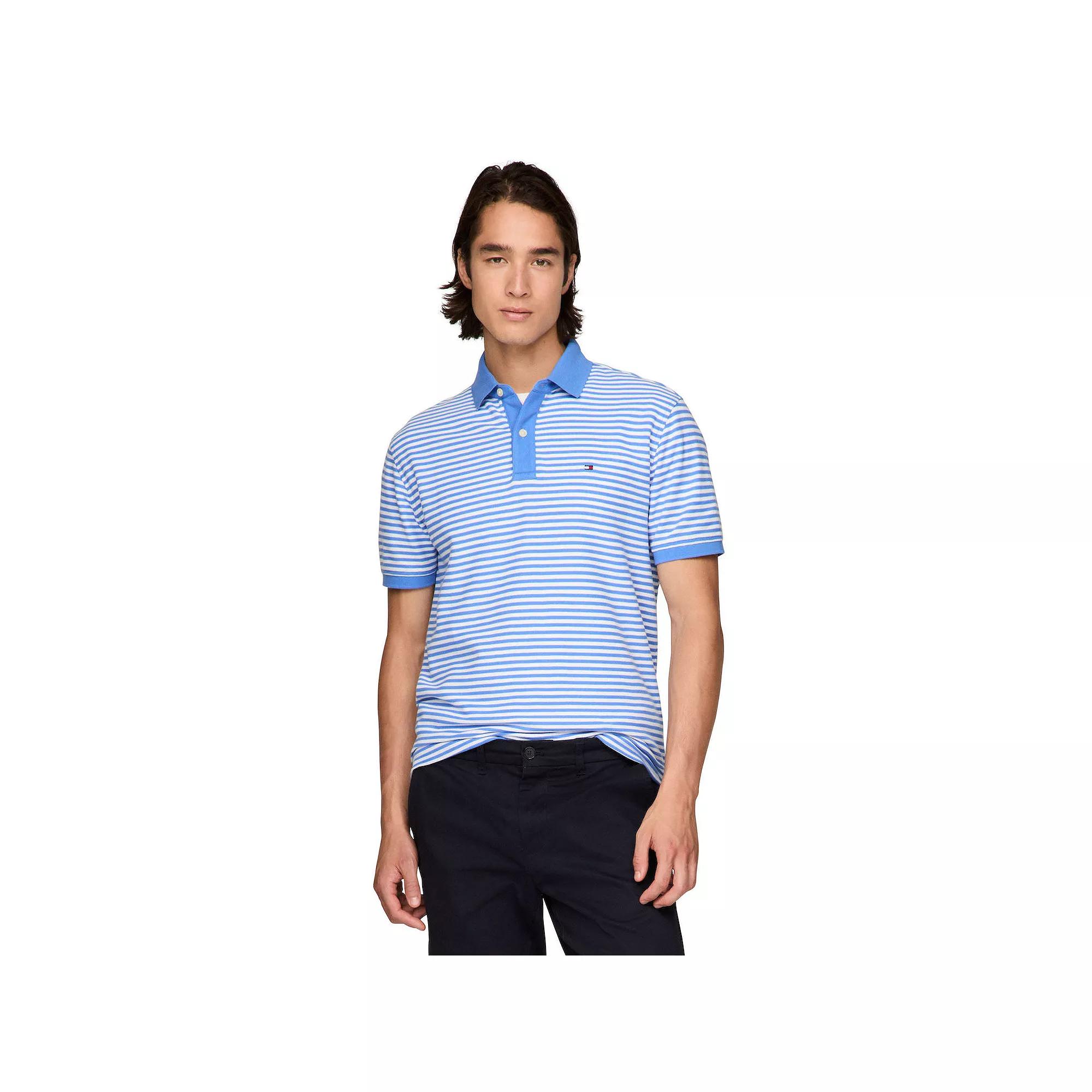 Men's Tommy Hilfiger Striped Justin Polo, Size: XL, Parade Blue Stripe Product Image