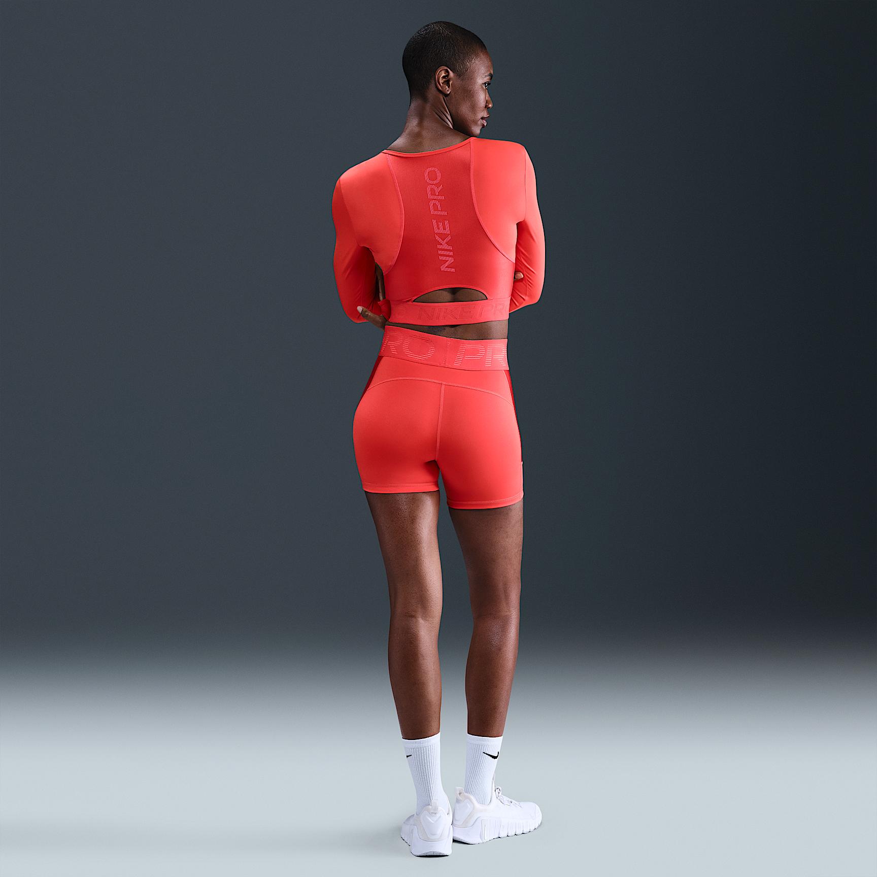 Womens Nike Pro Dri-FIT Cropped Long-Sleeve Top | HV9992-633 Product Image