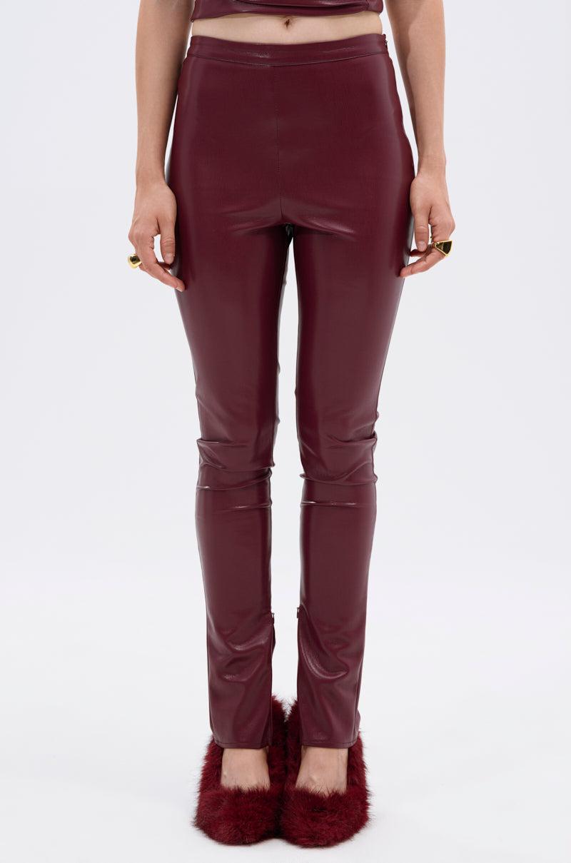FIRE SQUAD BURGUNDY LEGGING Product Image