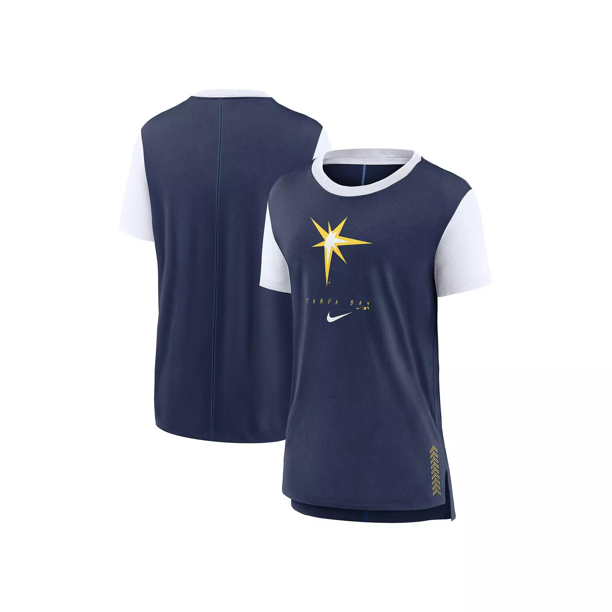 Women's Nike Navy Tampa Bay Rays Local Touch Fashion T-Shirt,  Product Image