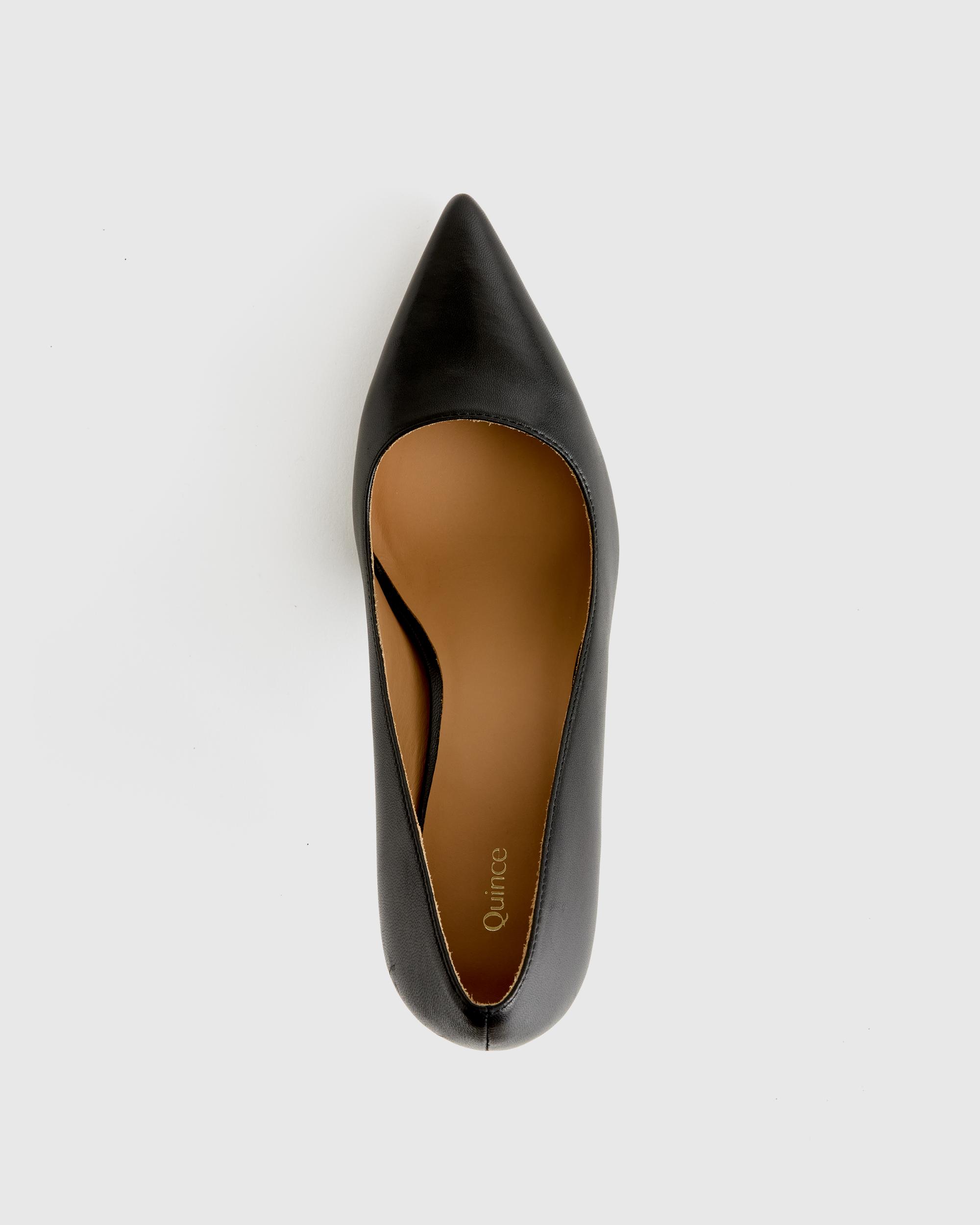 Quince | Women's Italian Leather 75mm Pointy Toe Pump Product Image