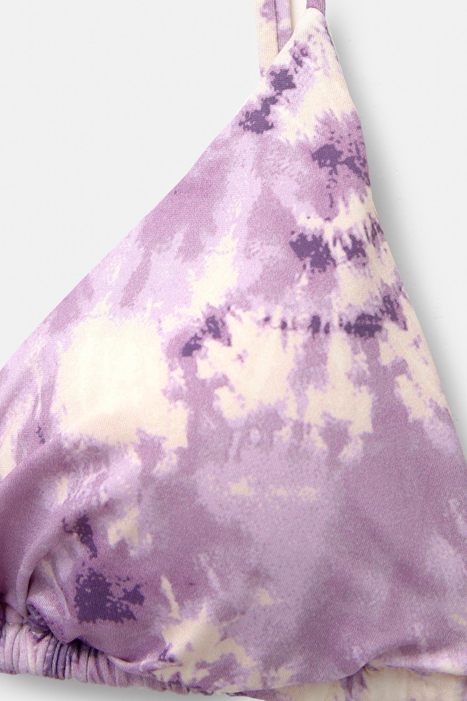 Tie-dye bikini top Product Image