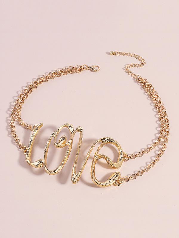 Chains Geometric Hollow Necklaces Accessories Product Image