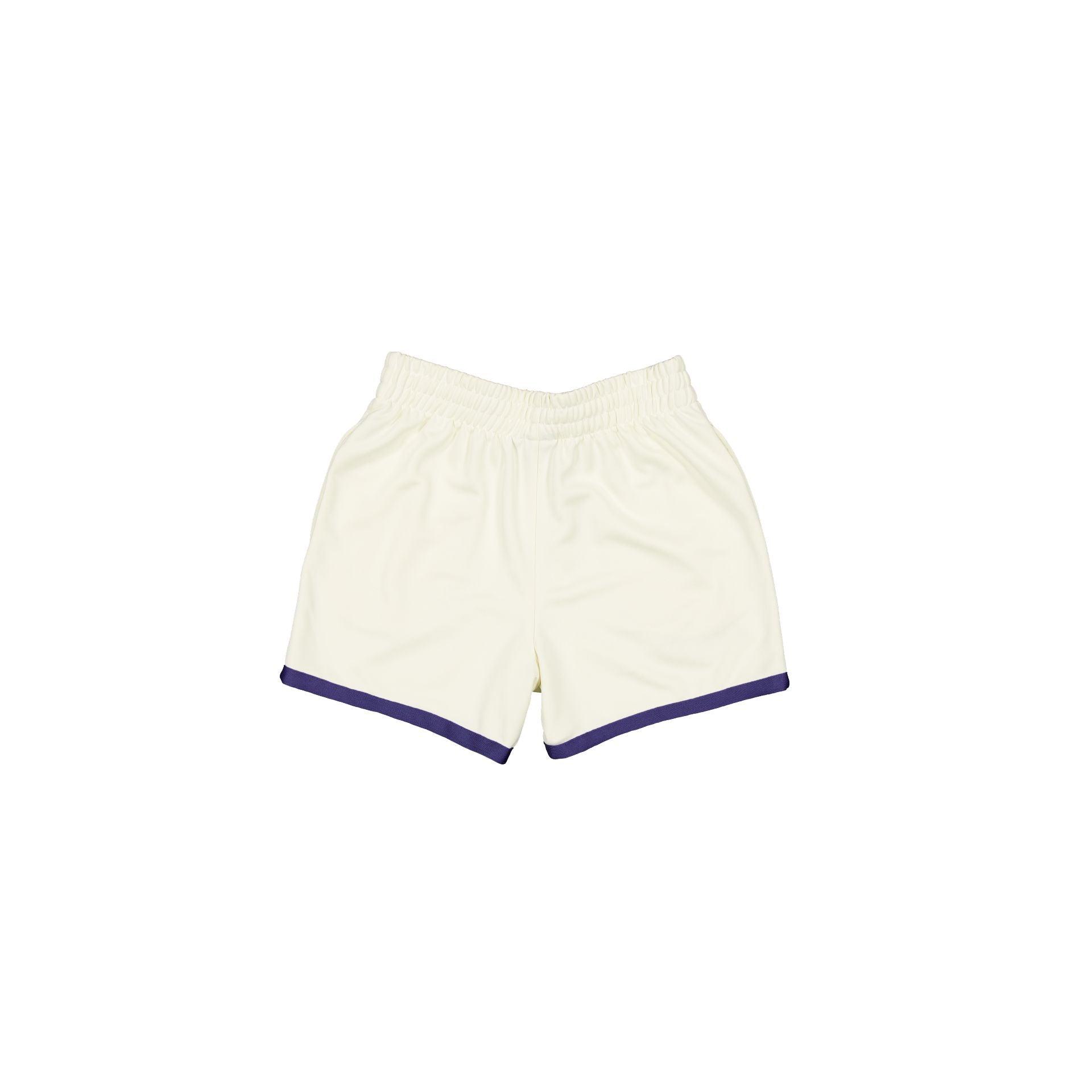 Los Angeles Lakers Off White Logo Shorts Male Product Image