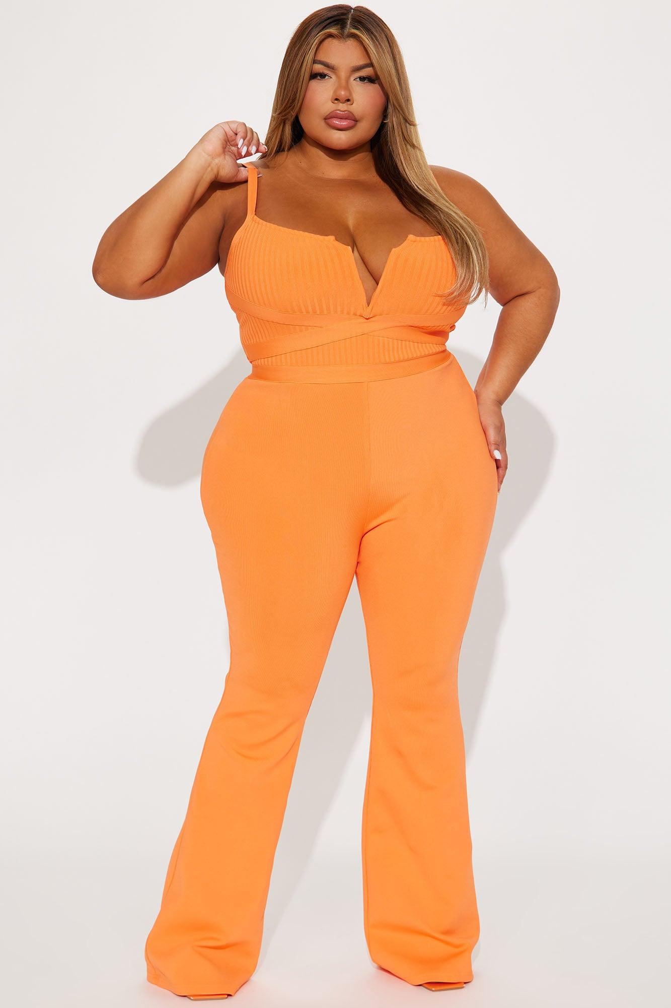Misty Bandage Jumpsuit - Orange Product Image