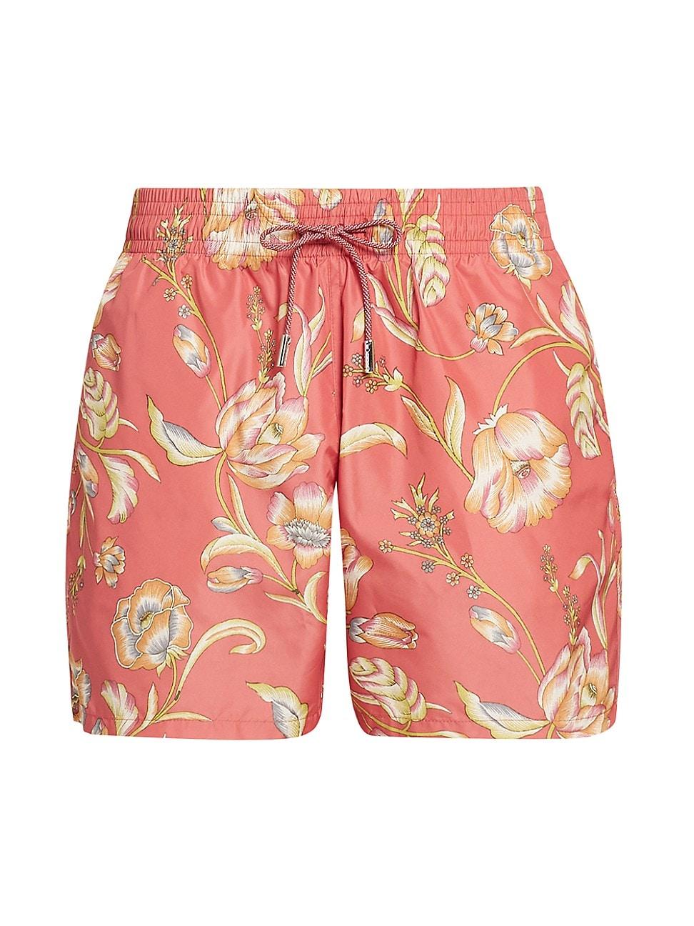 Mens Floral Swim Trunks Product Image