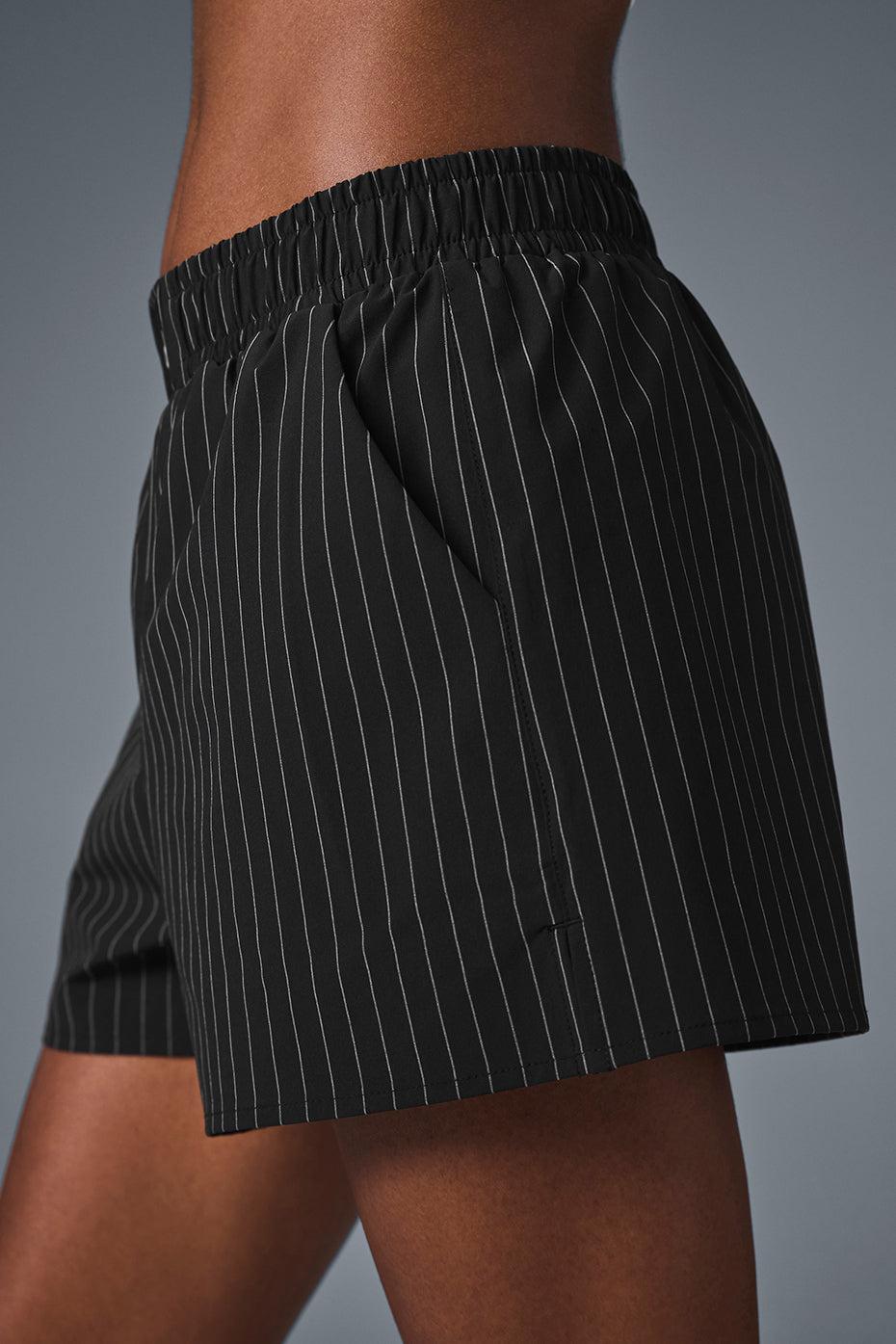 Pinstripe Daylight Boxer Short - Black/Titanium Female Product Image