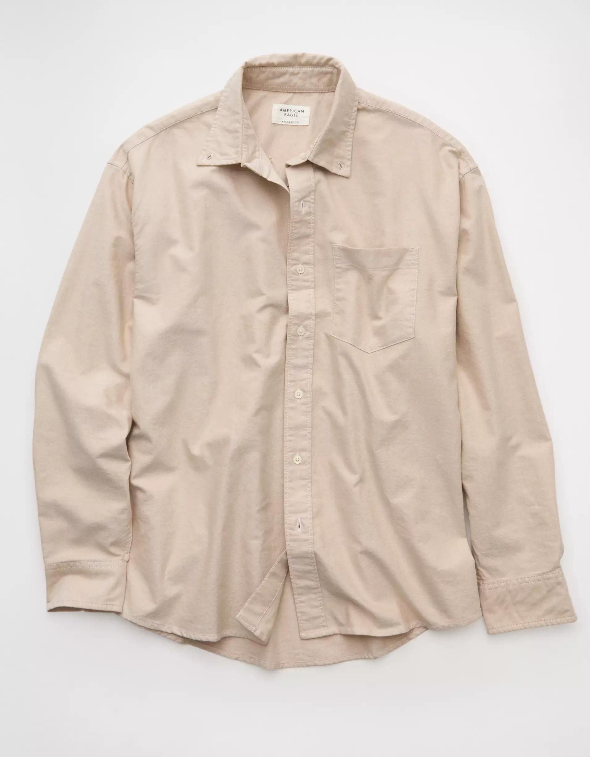 AE Everyday Relaxed Oxford Button-Up Shirt Product Image