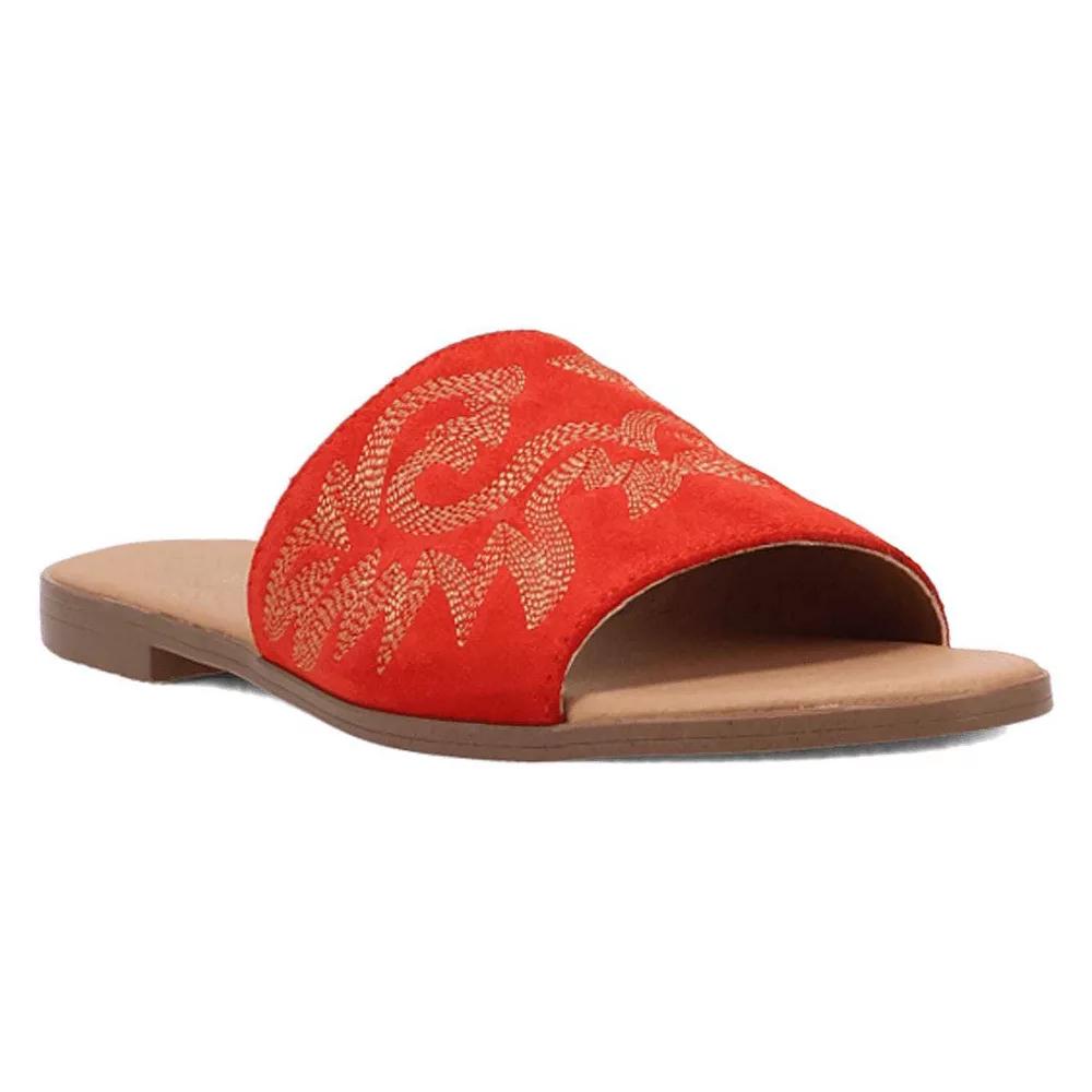 Dingo Lasso Women's Suede Sandals, Size: 6.5, Red Product Image
