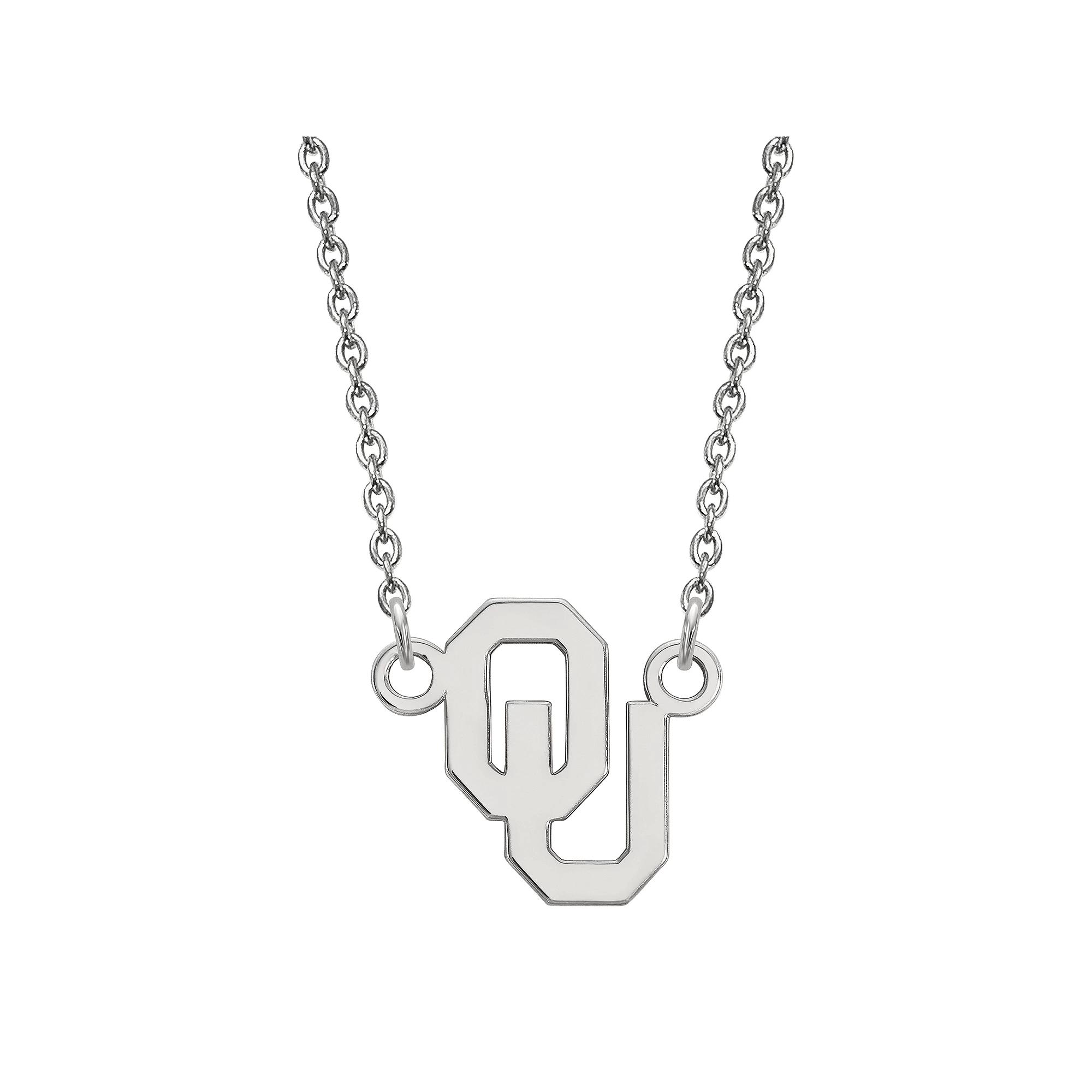 LogoArt Sterling Silver Oklahoma Sooners Pendant Necklace, Women's, Size: 18 mm Product Image