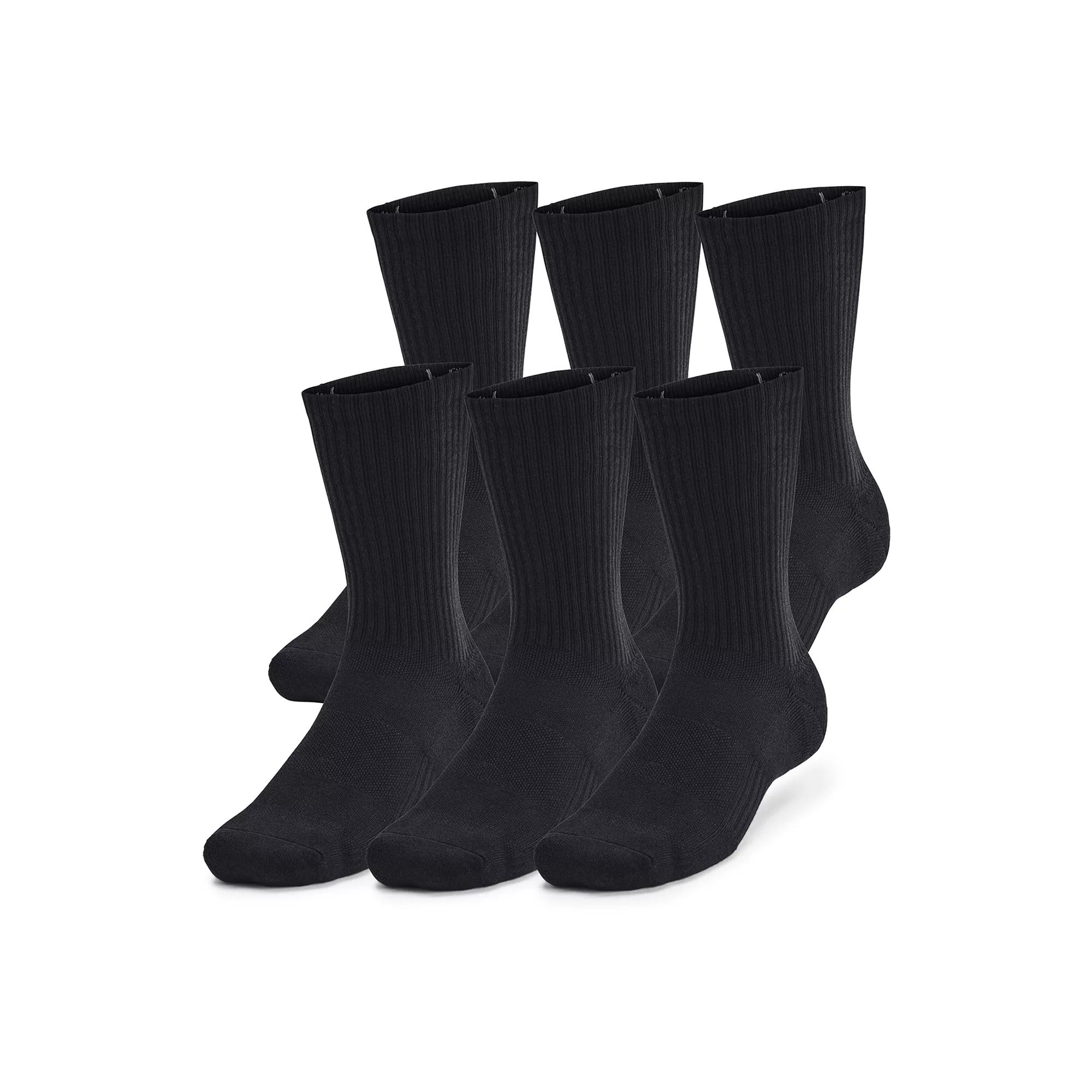 Men's Under Armour Training Cotton 6-Pack Crew Socks,  Product Image