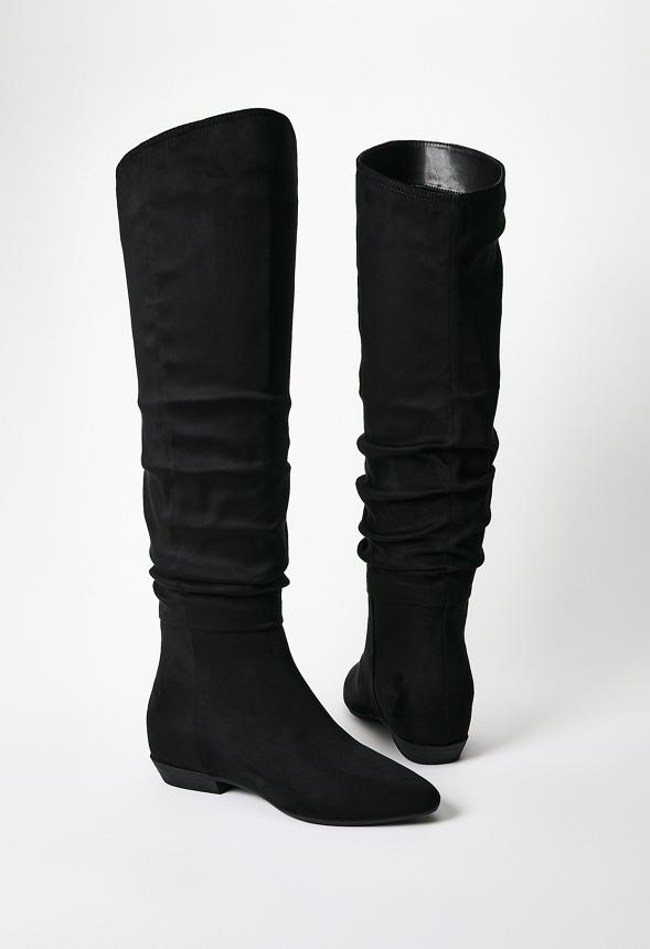 JustFab Margaux Platform Loafer Pump Womens Black/ White Size 8.5 Product Image