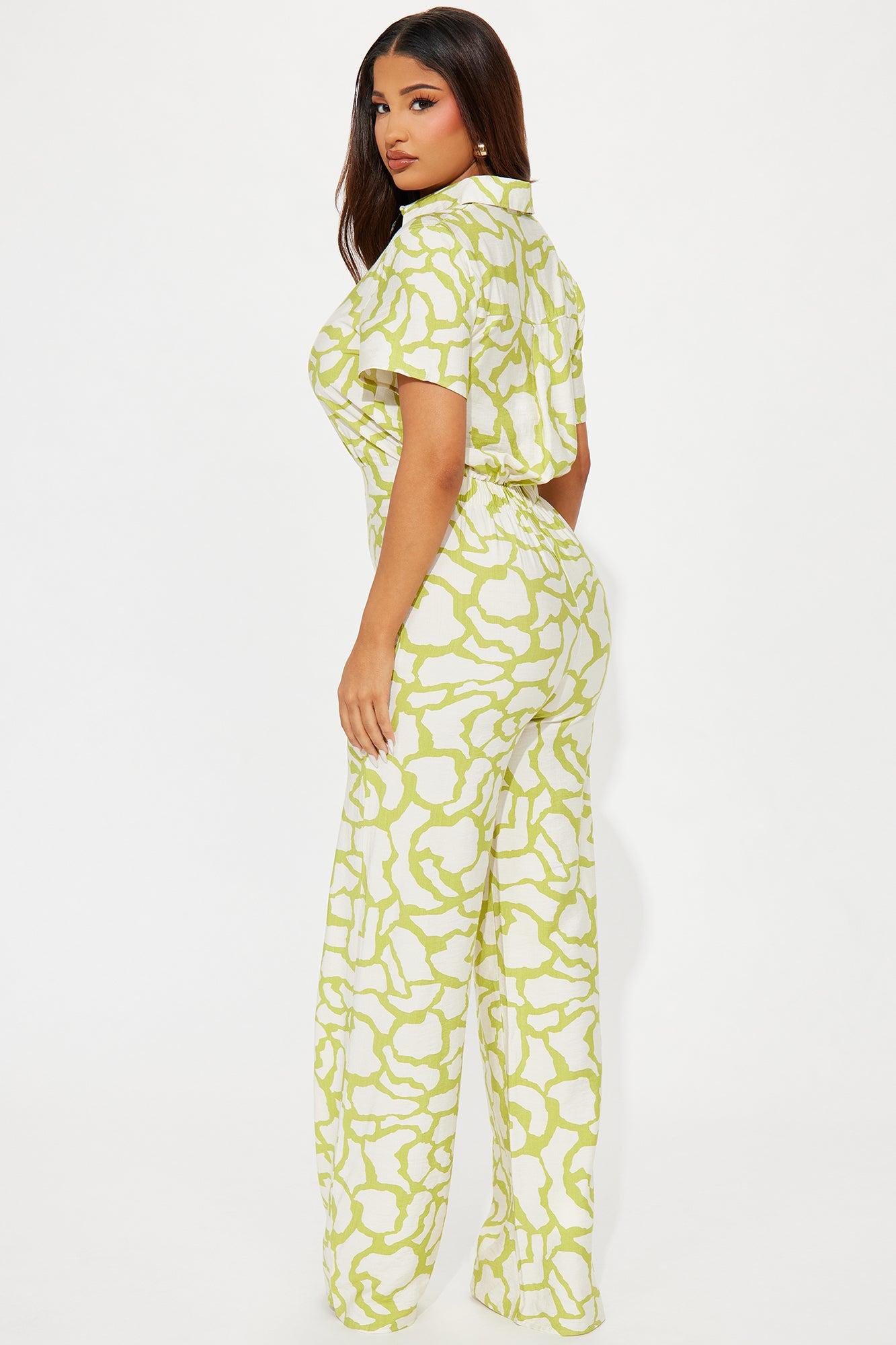 Leila Jumpsuit - Chartreuse Product Image