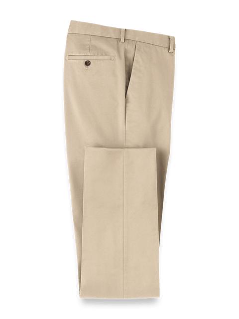 Non-Iron Cotton Stretch Twill Pant - Tan Product Image