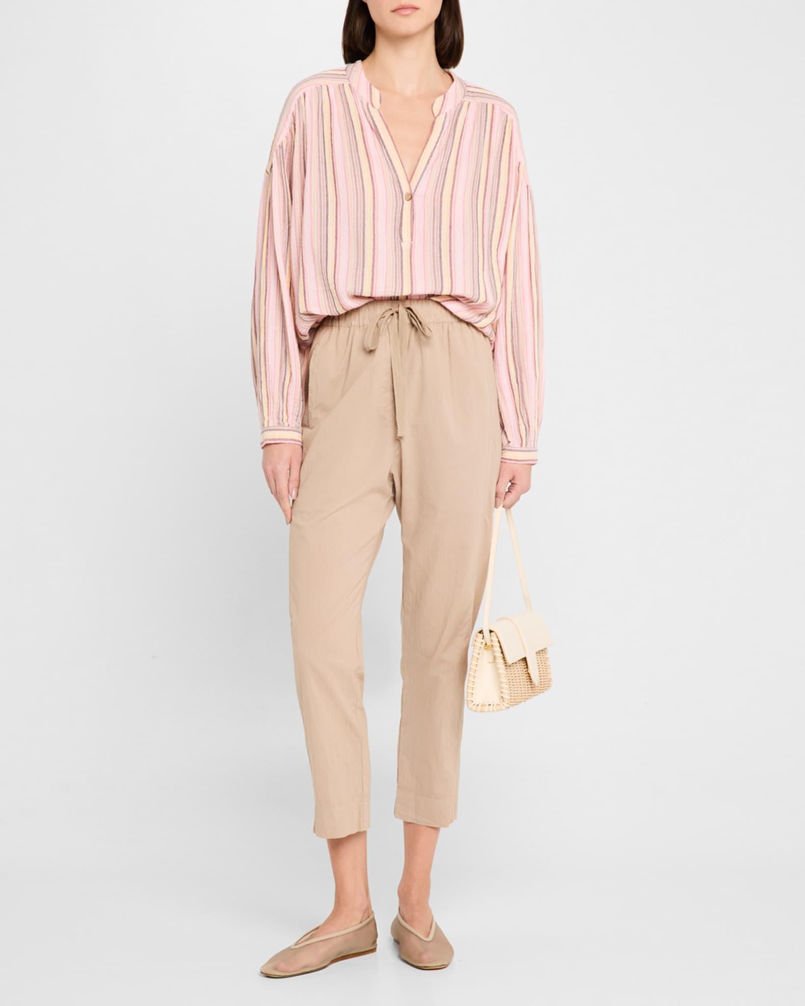 Alina Striped Cotton Top Product Image