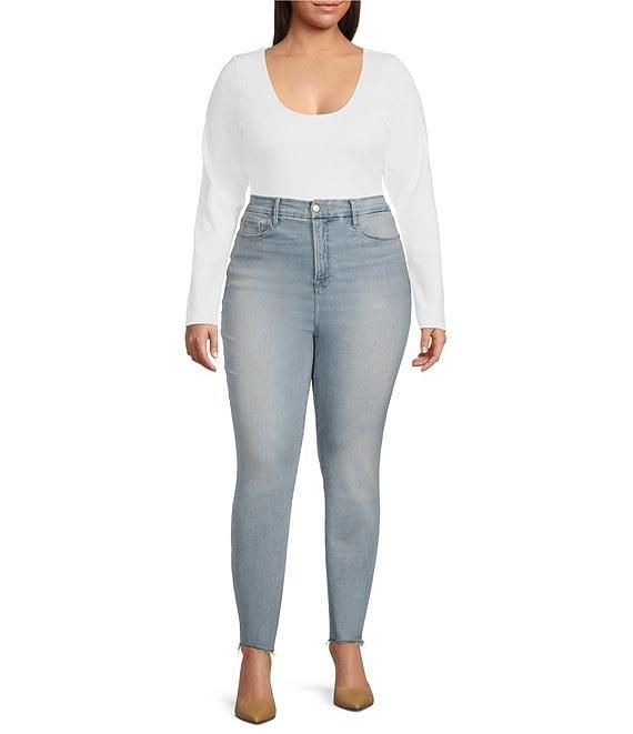 Good American Plus Soft Tech High Rise Good Waist Skinny Jeans Product Image
