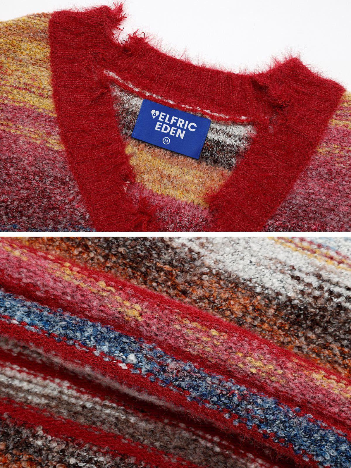 Aelfric Eden Fringe Stripe Cardigan Female Product Image