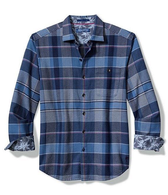 Tommy Bahama Canyon Beach Pebble Cay Plaid Long Sleeve Shirt Product Image
