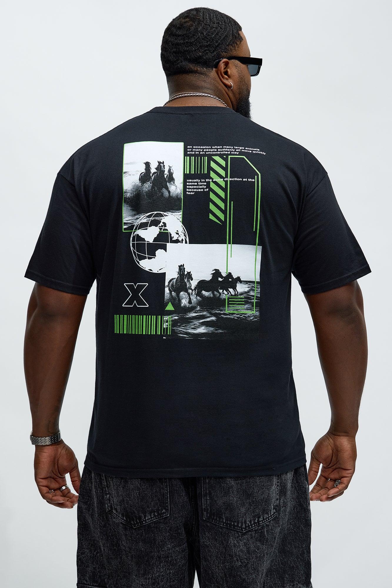 The Wild World Stampede Short Sleeve Tee - Black Male Product Image
