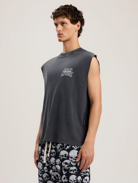 Palm Leaf Distressed Tank Product Image