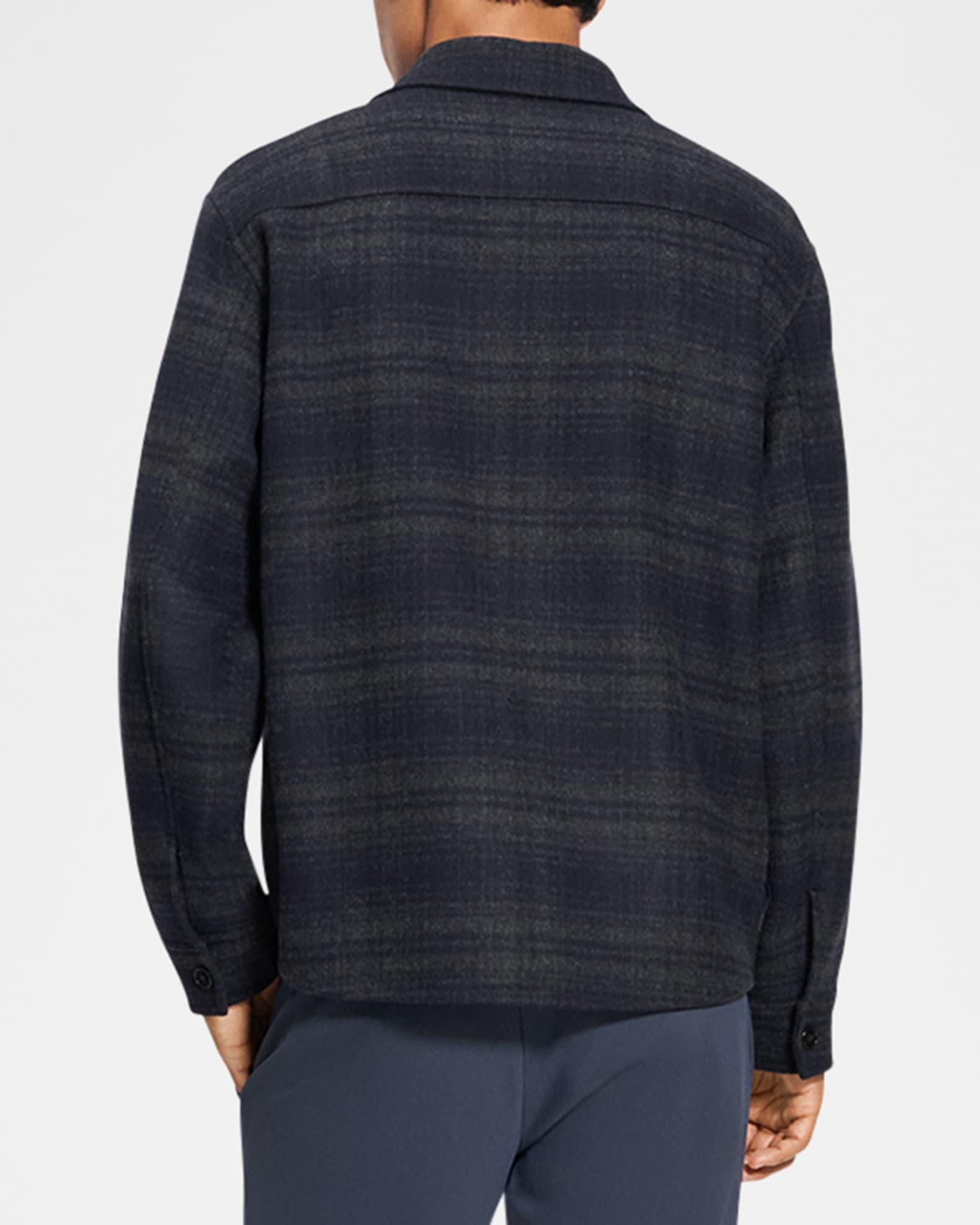 Men's Wool-Cashmere Plaid Overshirt Product Image