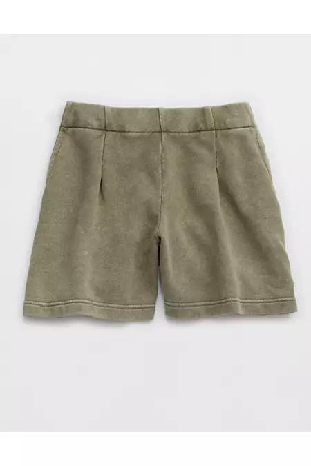 Aerie New Heights Trouser Fleece Short Women's Product Image