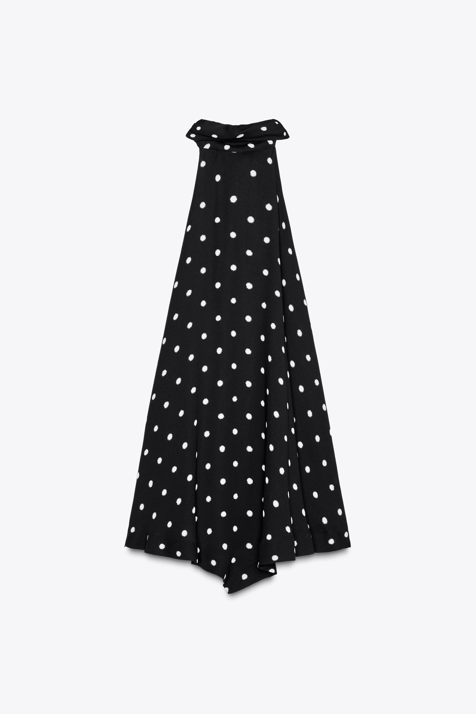 POLKA DOT HALTER TOP ZW COLLECTION Product Image