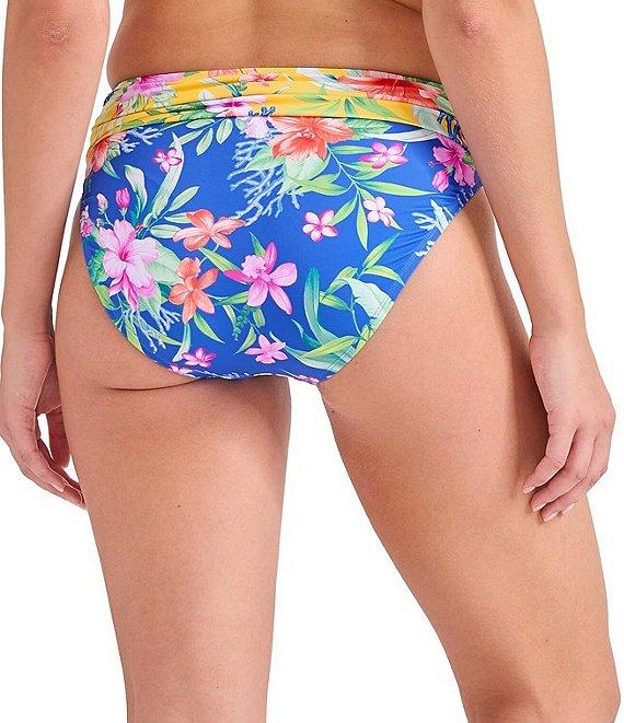 Tommy Bahama Isola Vita Floral Foldover High Waist Swim Bottom Product Image