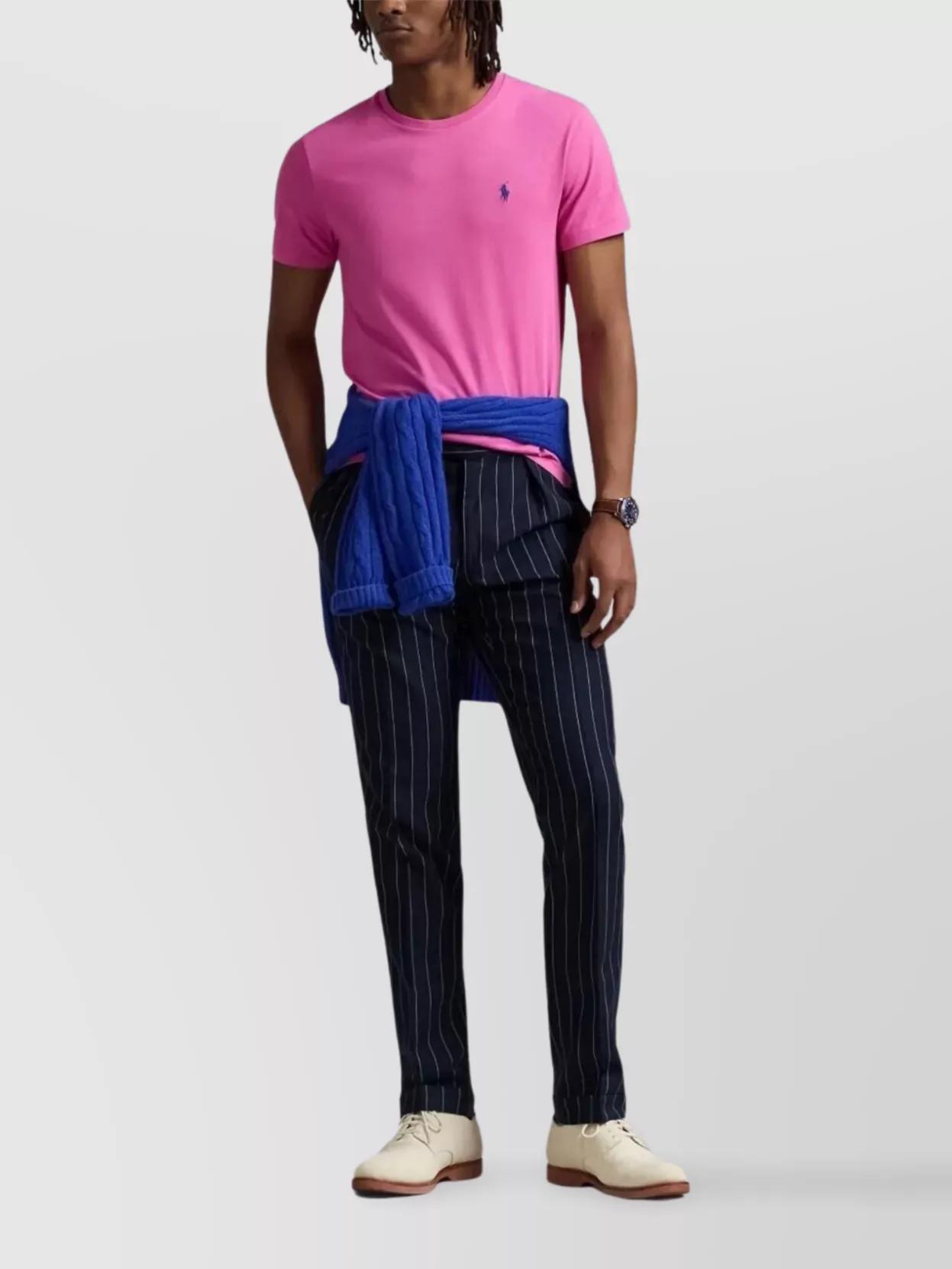 POLO RALPH LAUREN Custom Slim Fit Jersey T-shirt Clothing In Multicolor Product Image