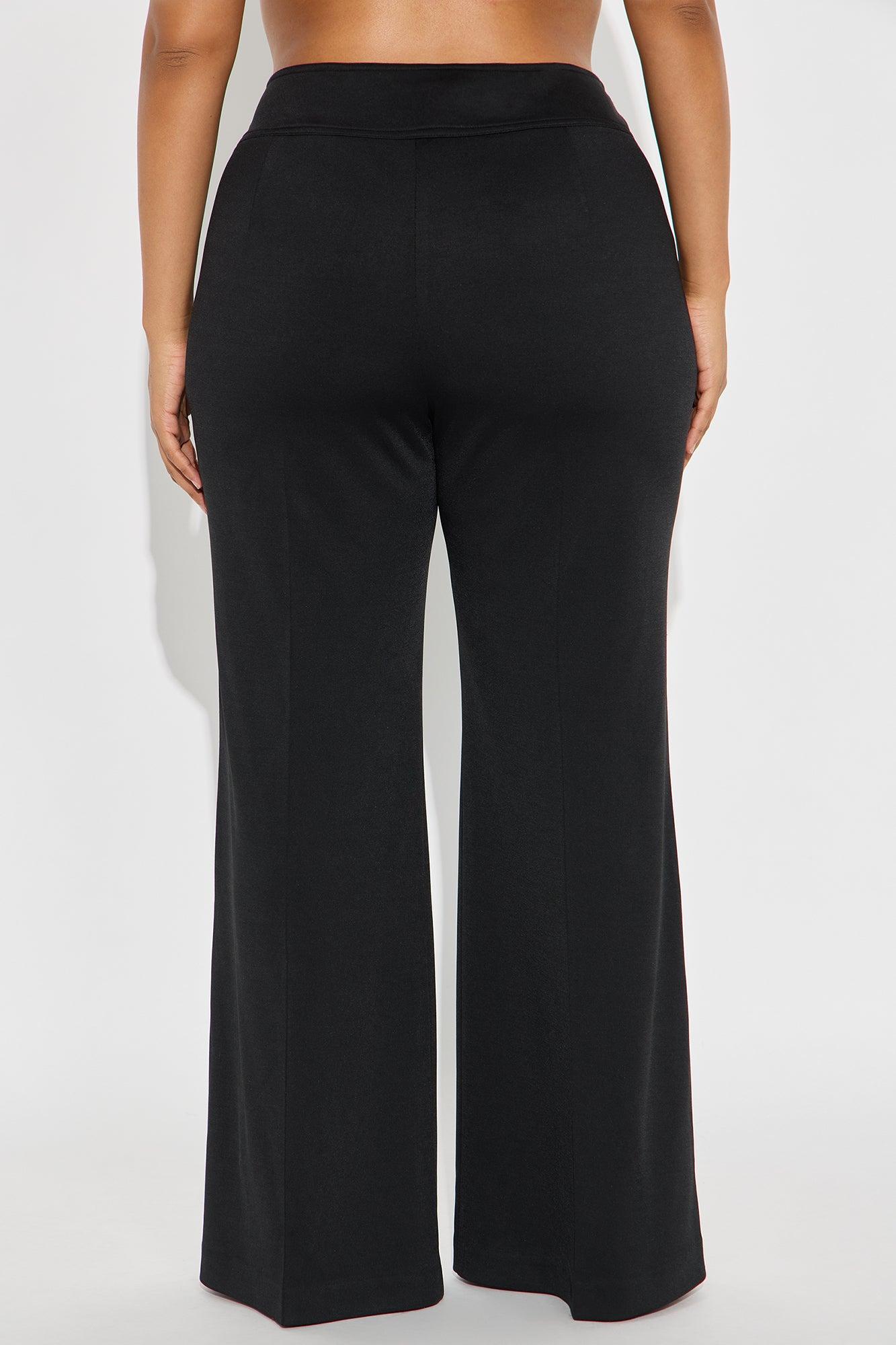 Elsy Ponte Flare Trouser Pant - Black Female Product Image