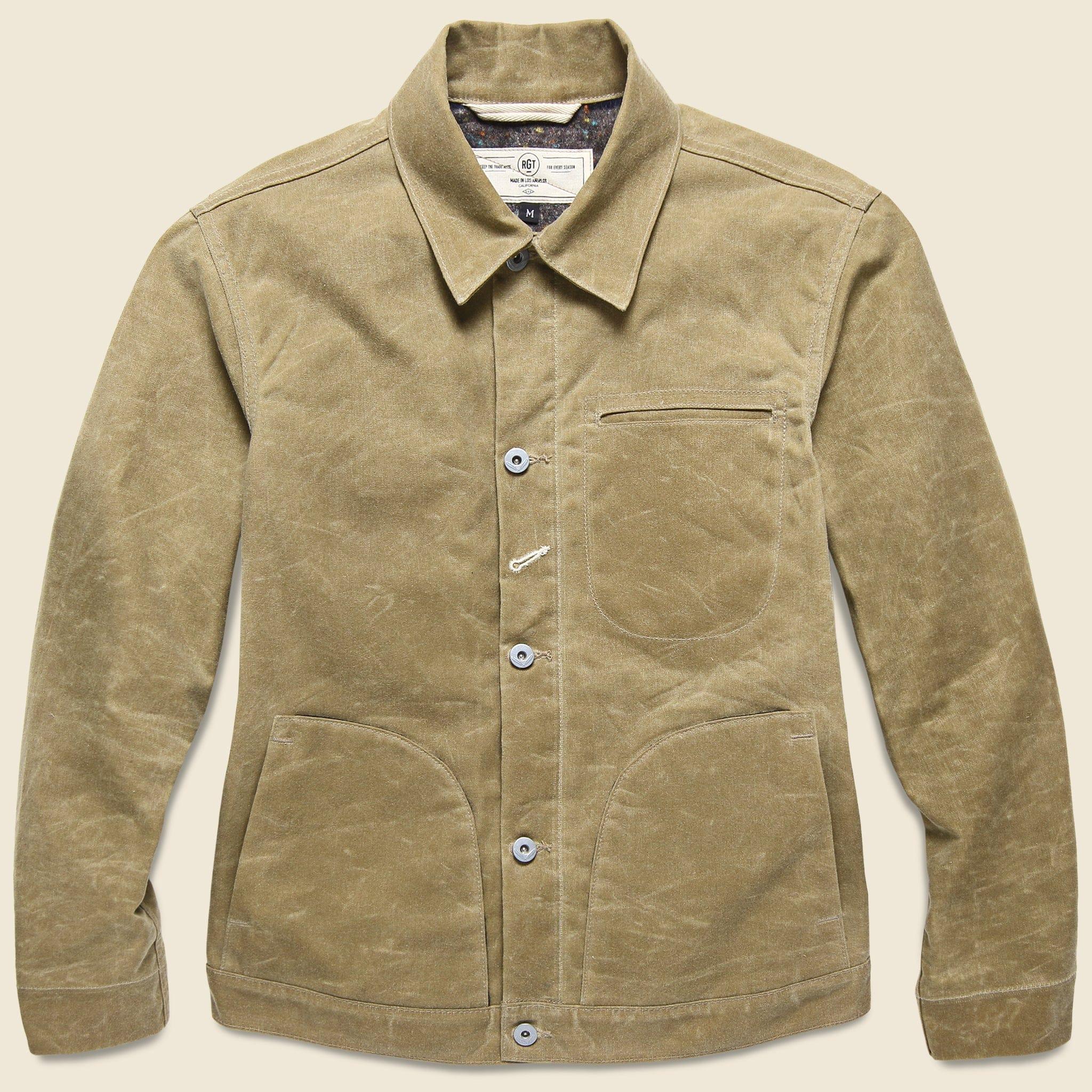 Supply Jacket - Blanket Lined Waxed Tan Ridgeline Product Image