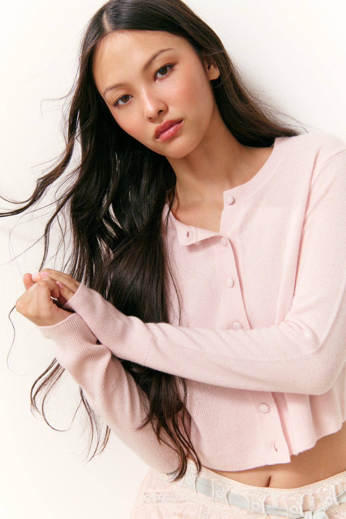 Adeanne Soft Cashmere Cardigan Product Image