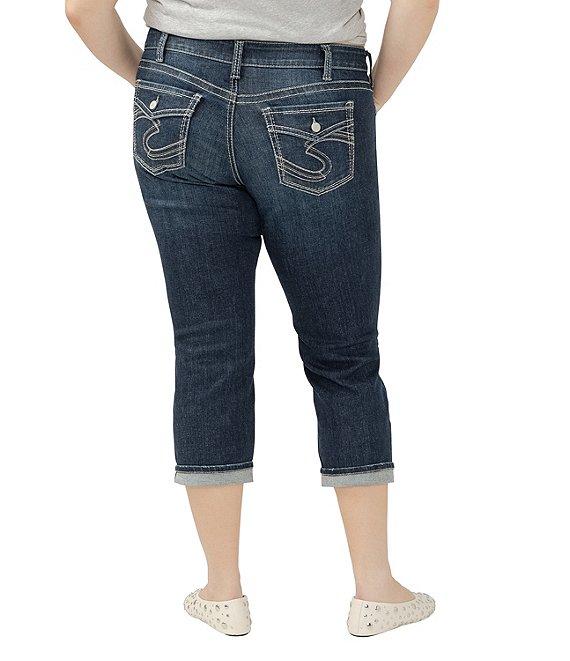 Silver Jeans Co. Plus Size Suki Power Stretch Mid Rise Capri Jeans Product Image