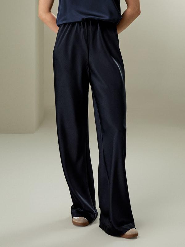 LILYSILK Silk Pants Women - Lily White 100 Silk - Classic Relaxed Fit Pants Petite 8 Product Image