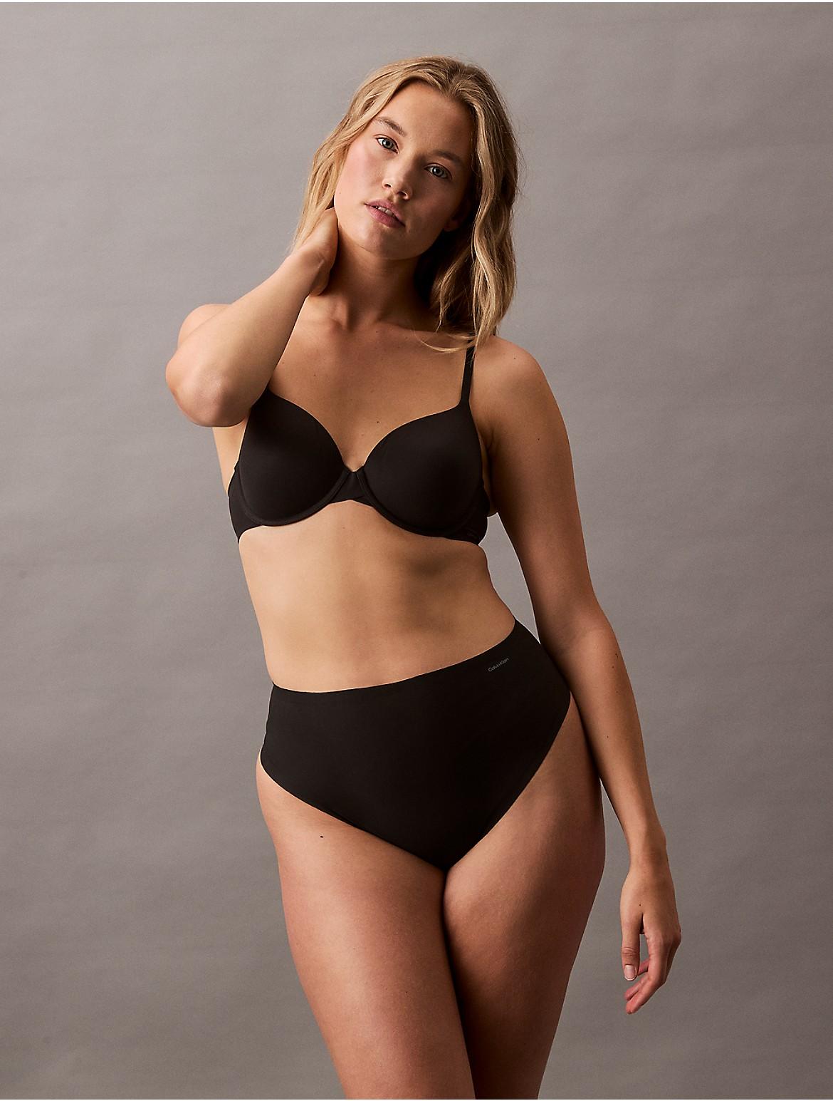 Calvin Klein Womens Stay-Put Mesh Thong - Neutral Product Image