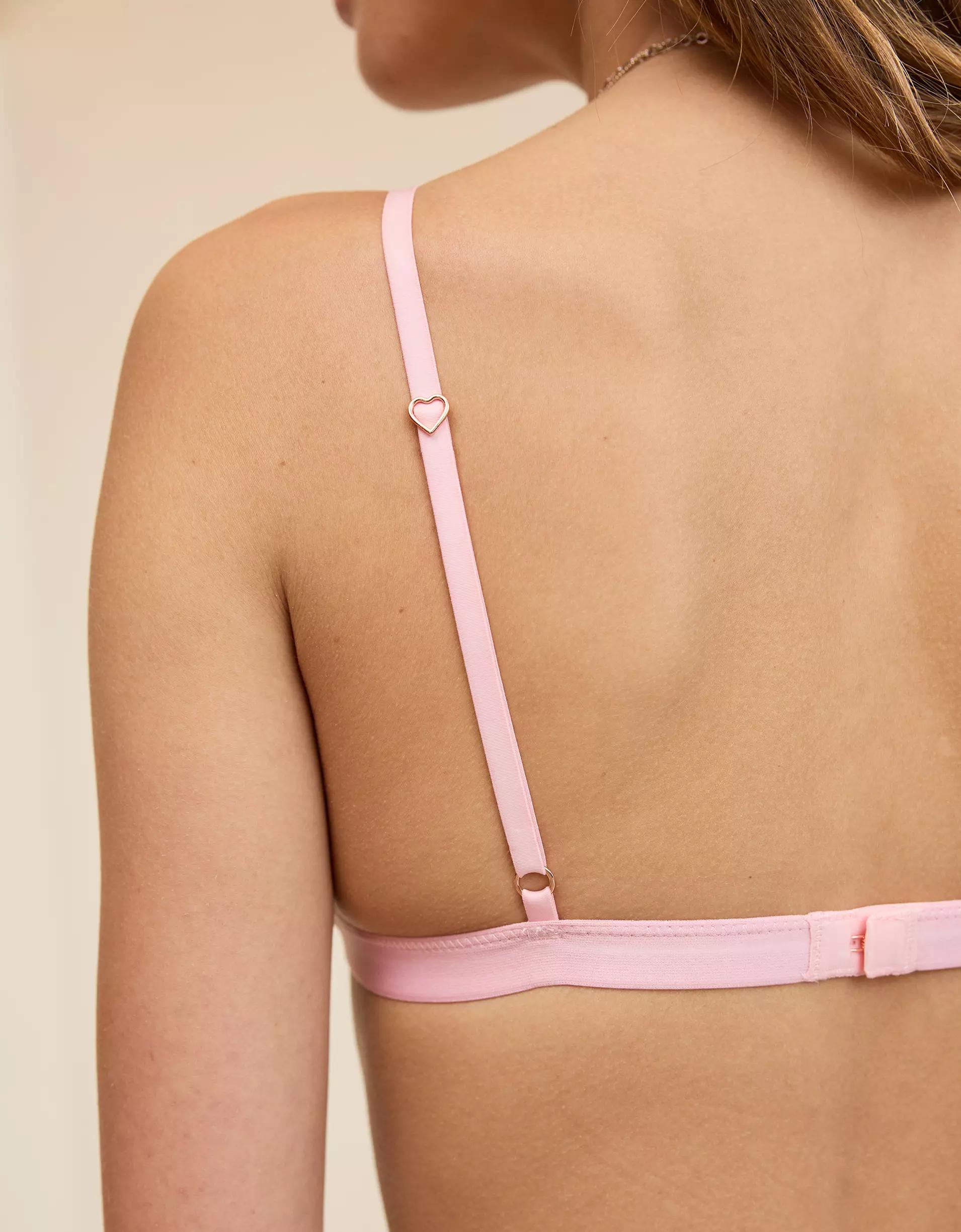 Show Off Heart Mesh Triangle Bralette Product Image