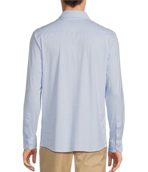 Hart Schaffner Marx State Street Essentials Long Sleeve Solid Albini Knit 4Flex Coatfront Shirt Product Image