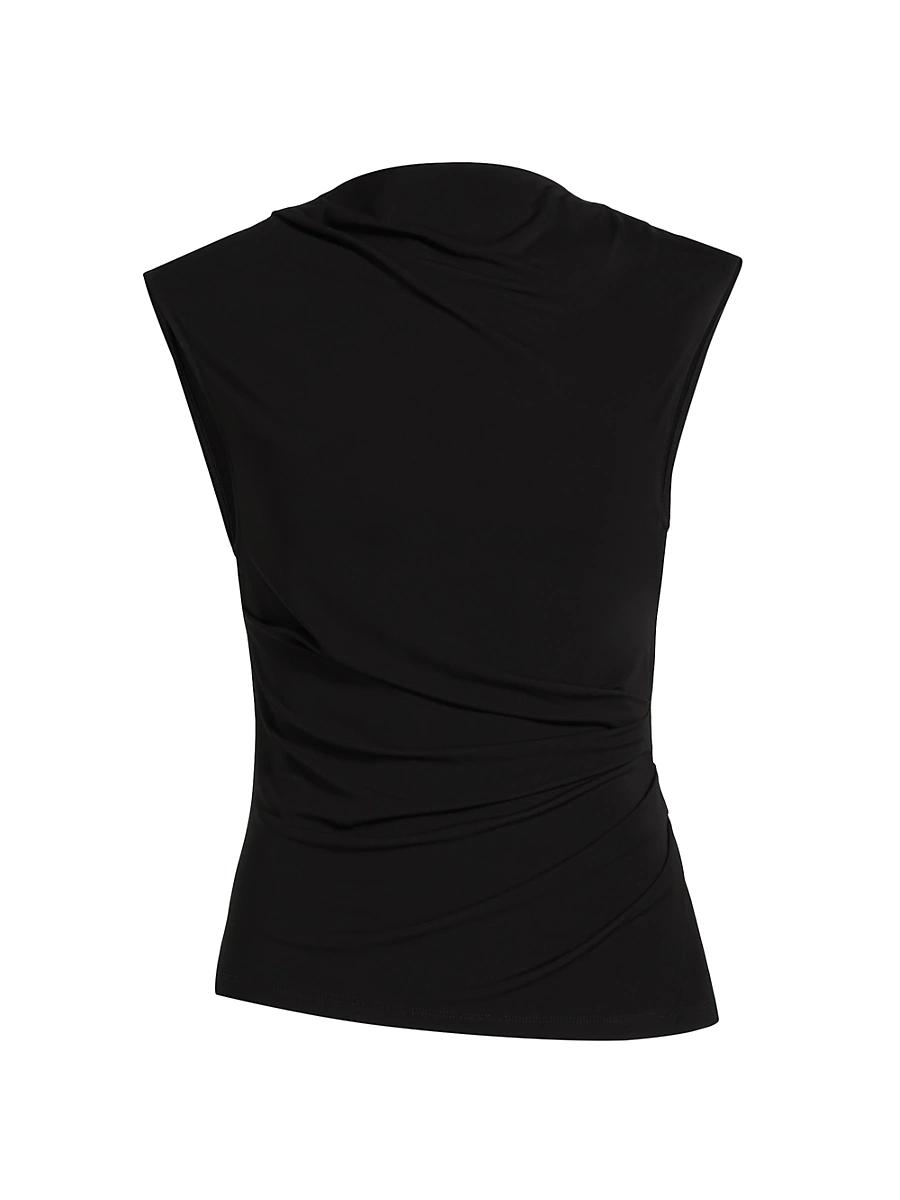 Womens Casmi Ruched Stretch Jersey Top Product Image